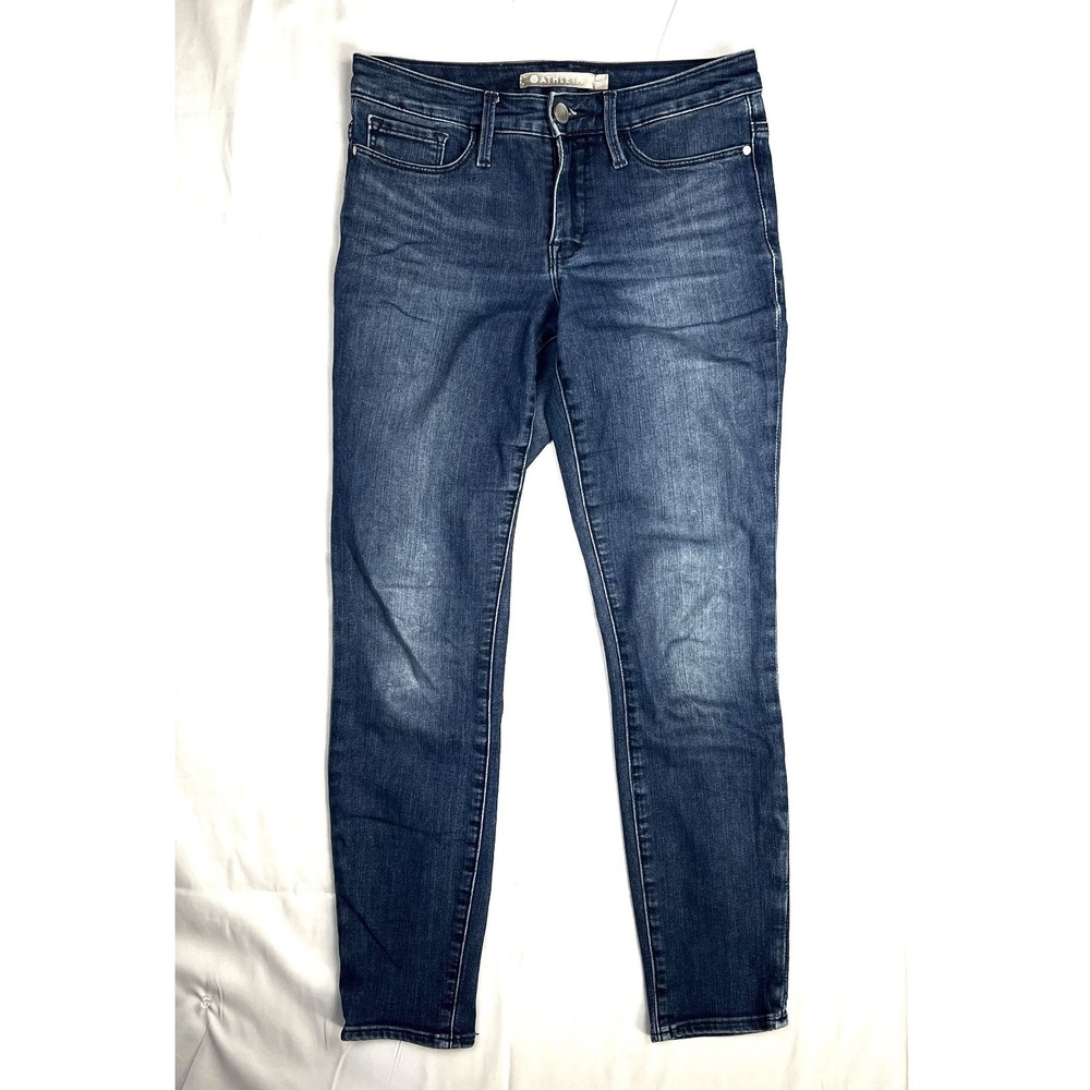 Athleta Sculptek Skinny Women 2P Dark Wash Performance Stretch Denim Spring 2018